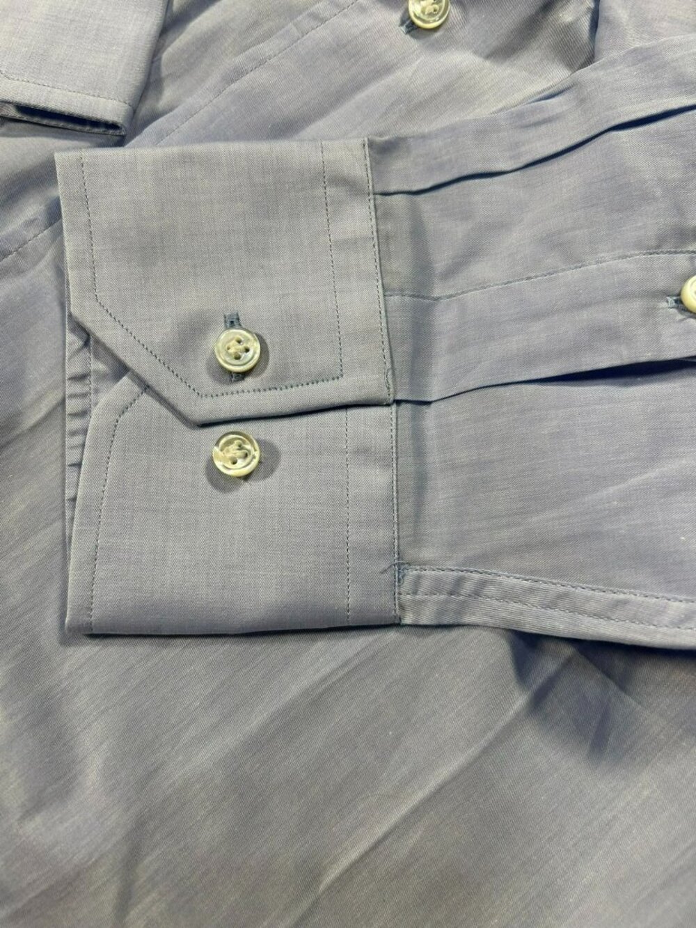 Peter Millar Mens Button-Down Shirt Blue M 100% Cotton Summer Soft Twill New NWT - Picture 8 of 8
